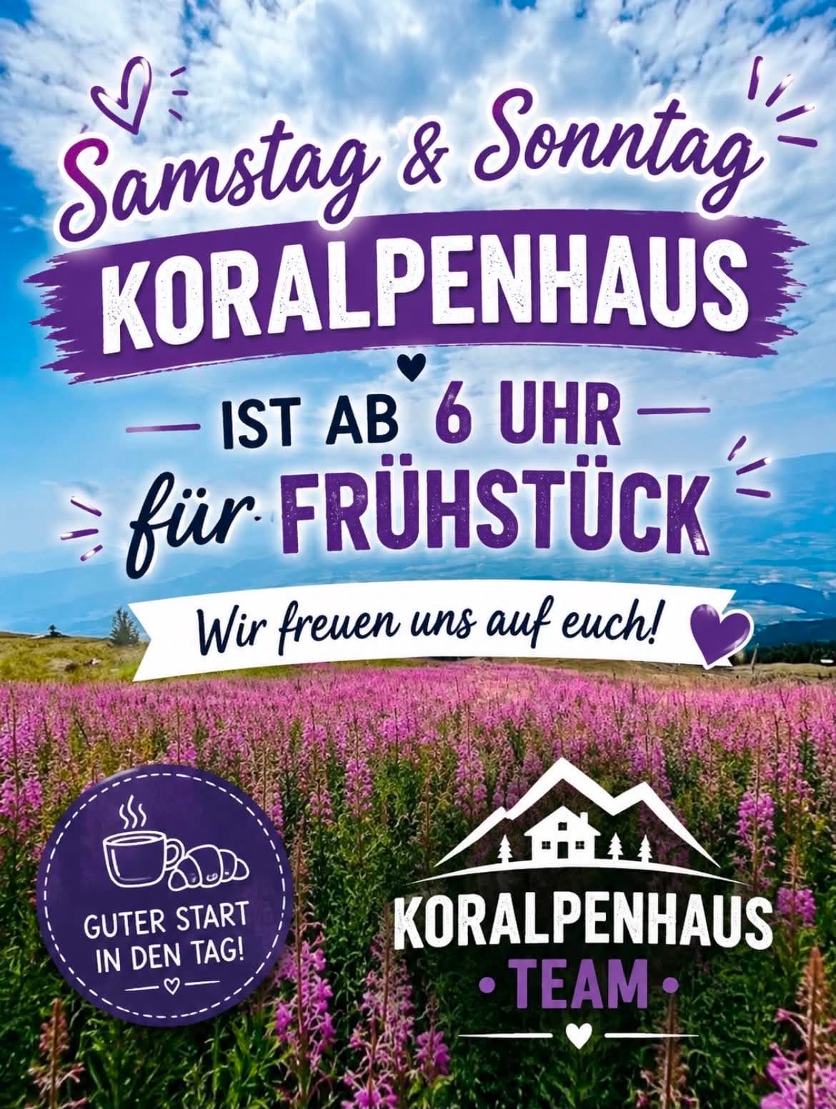 Frühstück beim Koralpenhaus!